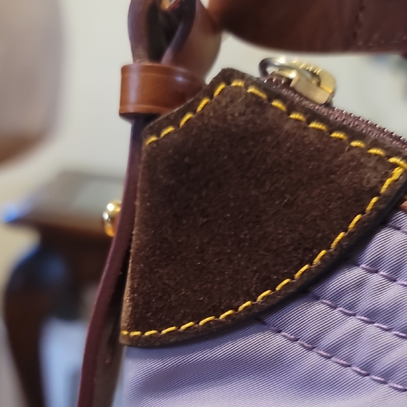 Dooney & Bourke Lavender and Brown Shoulder Bag - Picture 5 of 8